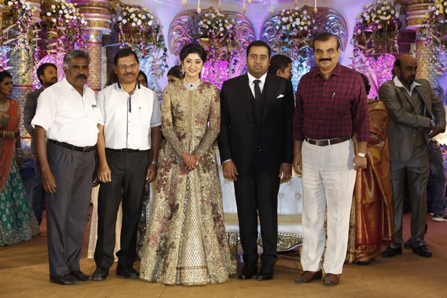 Producer Abinesh Elangovan - Nandhini Reception Stills